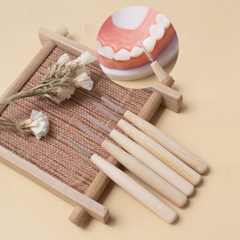 2 PCS Bamboo Interdental Brush - đánh giá và giá Bamboo Toothbrush