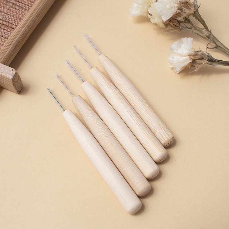 2 PCS Bamboo Interdental Brush - đánh giá và giá Bamboo Toothbrush
