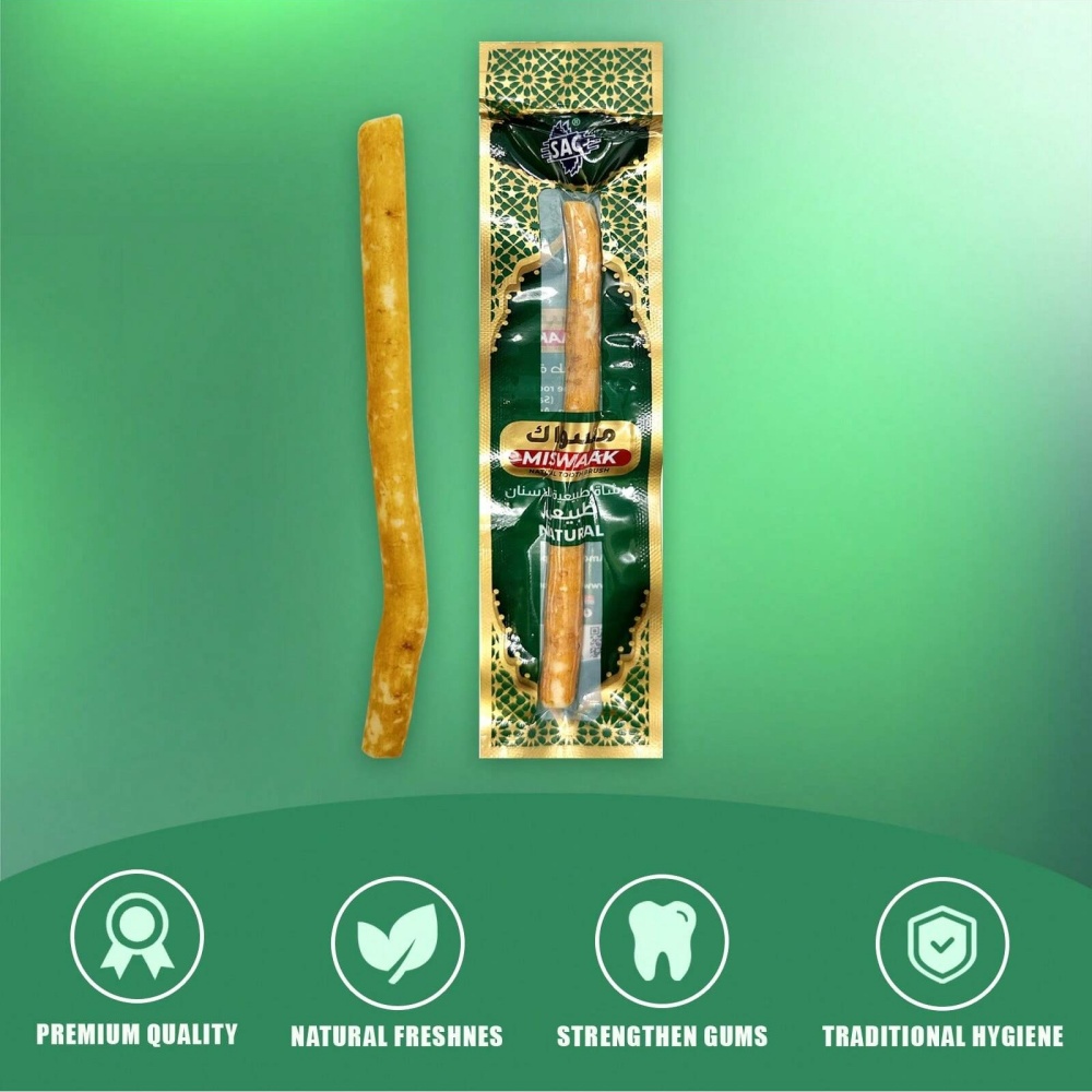 Natural Miswak Toothbrush Vacu - đánh giá và giá Bamboo Toothbrush