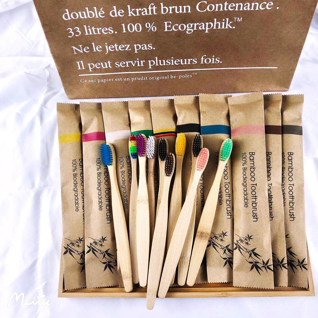 Random Color 5/10pcs Bamboo To - đánh giá và giá Bamboo Toothbrush