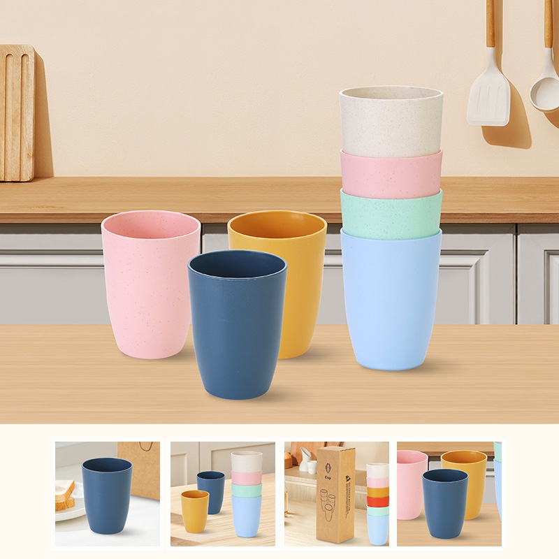 Wheat Straw Cups 6pcs Unbreaka - đánh giá và giá Reusable Straw
