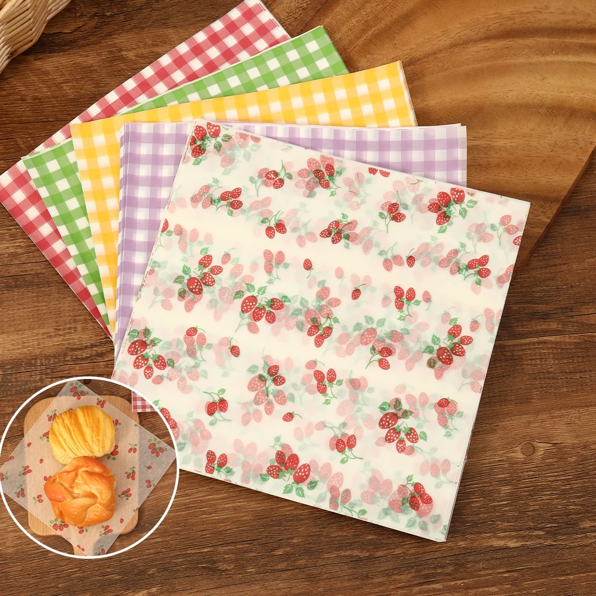 50Pcs Oilproof Wrapping Paper  - đánh giá và giá Beeswax Wrap