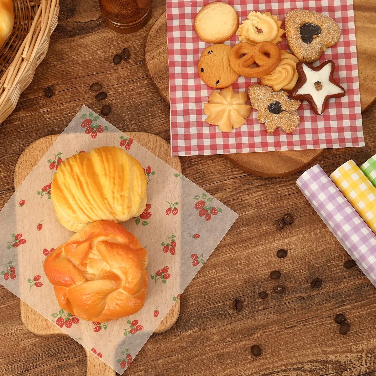 50Pcs Oilproof Wrapping Paper  - đánh giá và giá Beeswax Wrap