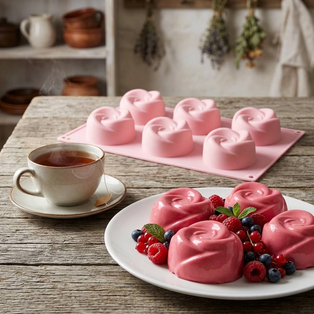 Food Grade 6-Cavity Rose Flowe - đánh giá và giá Eco Soap