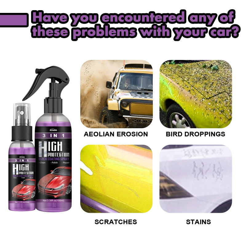 3 IN 1 Car Ceramic Coating Spr - đánh giá và giá Beeswax Wrap