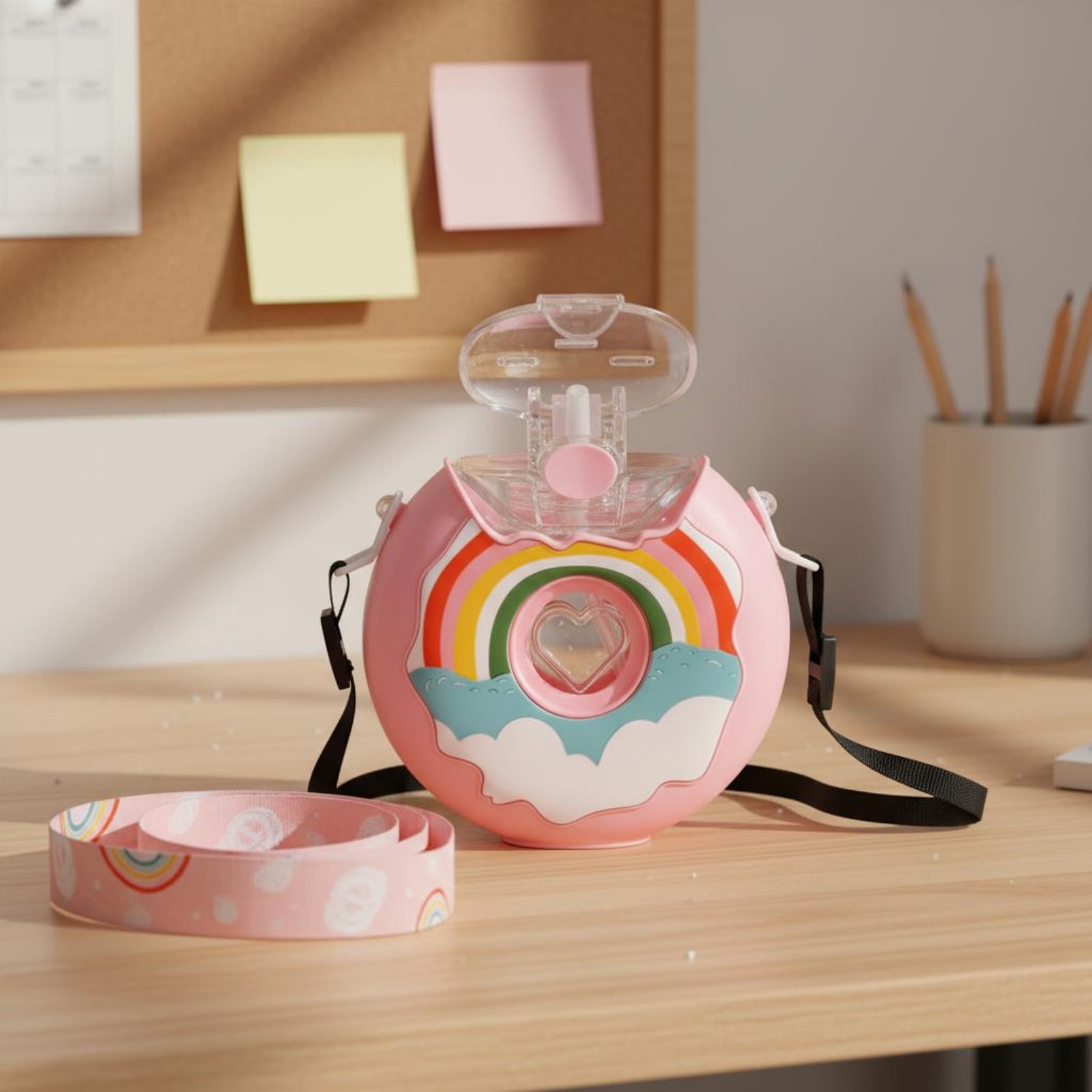 Donut Water Bottle Leak-Resist - đánh giá và giá Reusable Straw