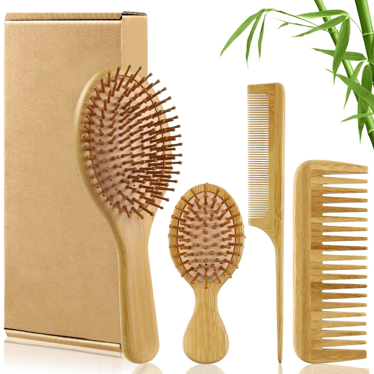 Bamboo Hair Brush Comb Set for - đánh giá và giá Bamboo Toothbrush