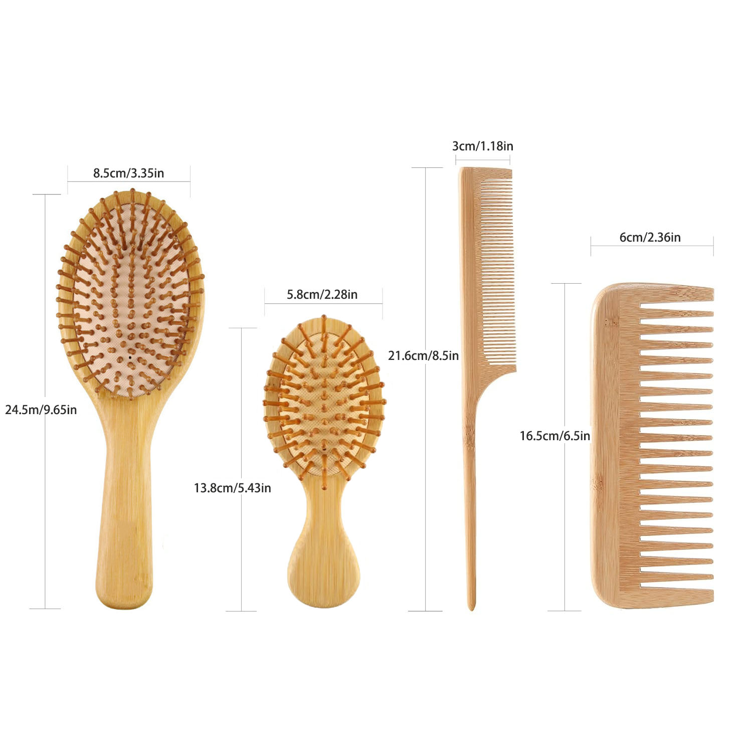 Bamboo Hair Brush Comb Set for - đánh giá và giá Bamboo Toothbrush